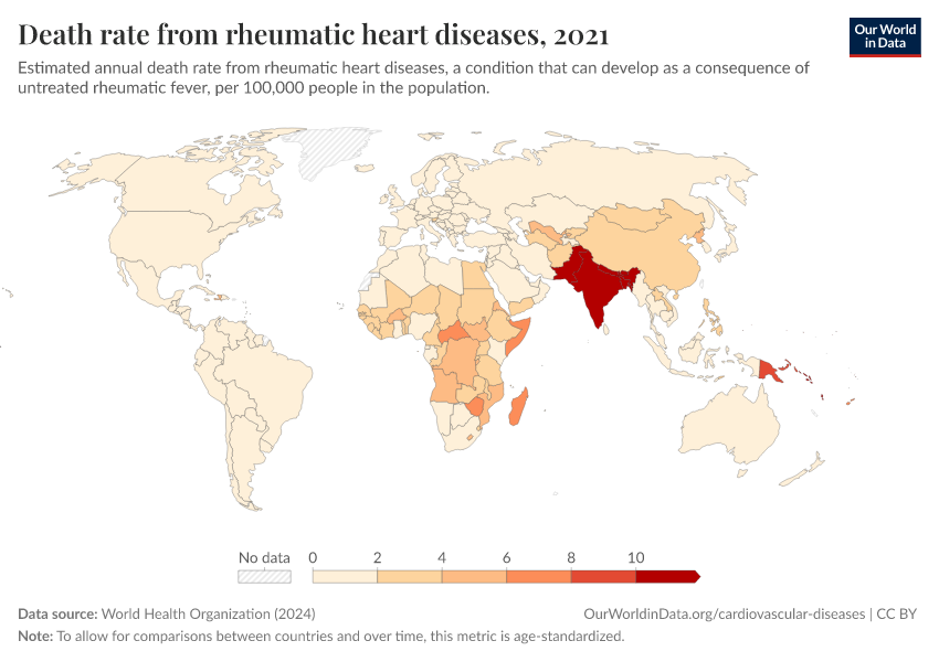 A thumbnail of the "Death rate from rheumatic heart diseases" chart