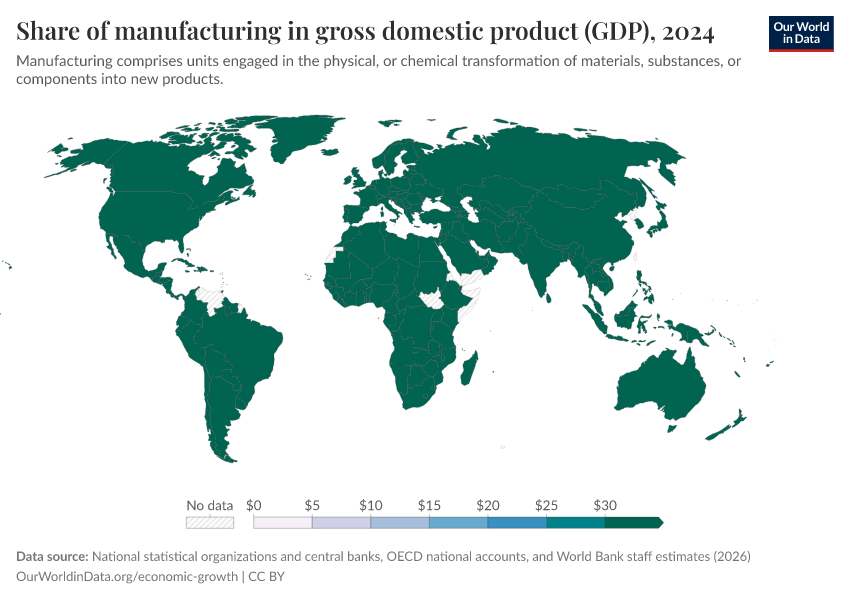 A thumbnail of the "Share of manufacturing in gross domestic product (GDP)" chart