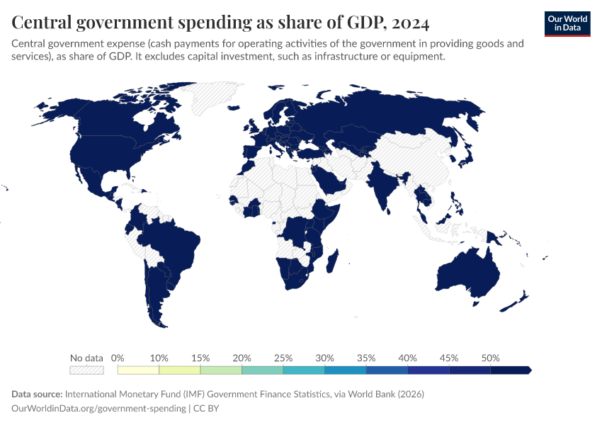 A thumbnail of the "Central government spending as share of GDP" chart
