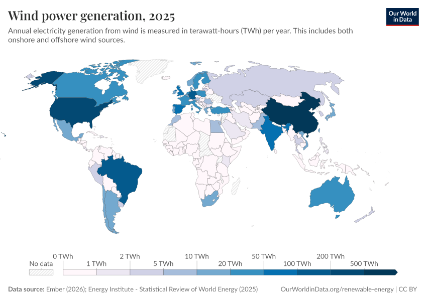 A thumbnail of the "Wind power generation" chart
